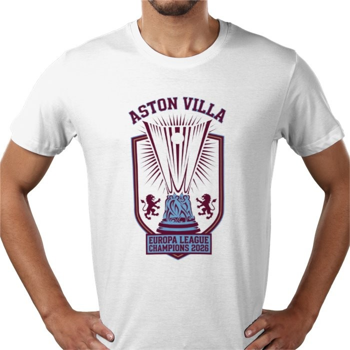 ASTON VILLA EUROPA LEAGUE WINNERS T SHIRT